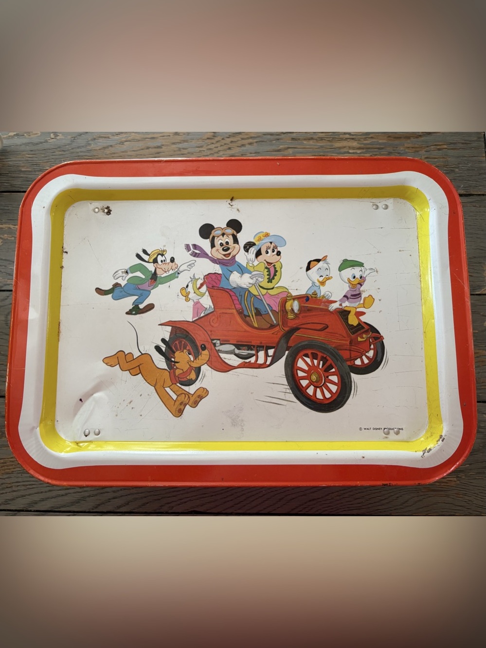 Walt Disney Productions Vintage Disney Character Tray